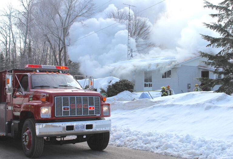 Morning fire hits local home