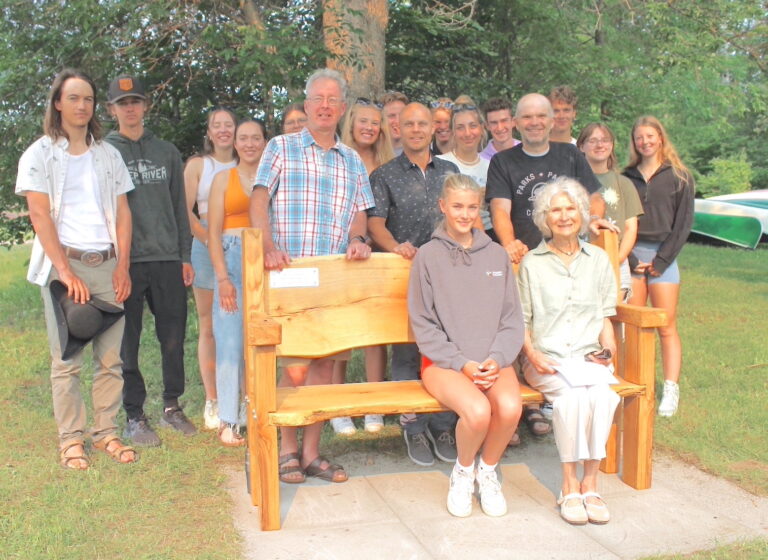 Memorial bench dedicated in honour of former MHS teacher